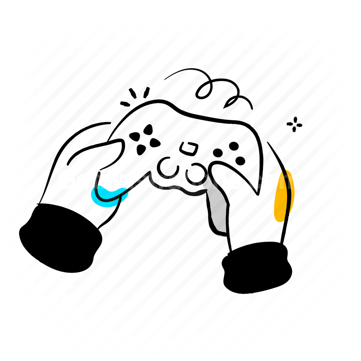 video game, game, controller, electronic, device, hand, gesture